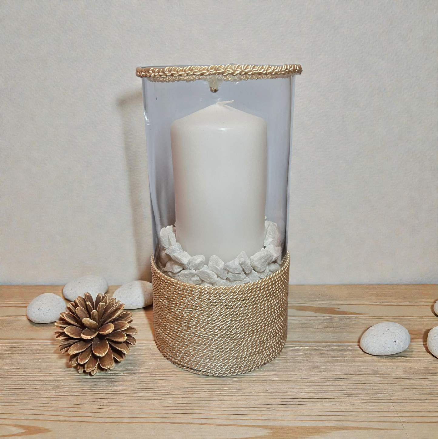 Handveredeltes Windlicht „Pure Elegance“